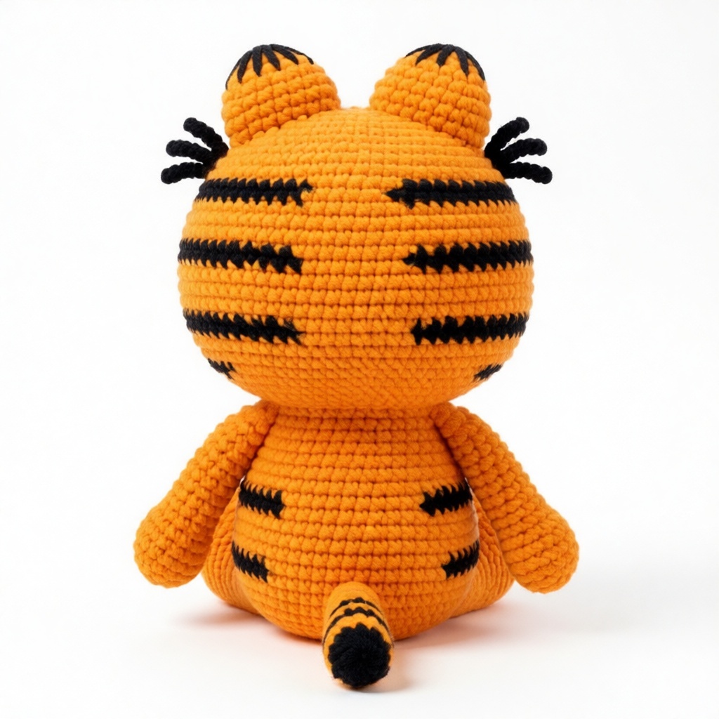 Garfield amigurumi back