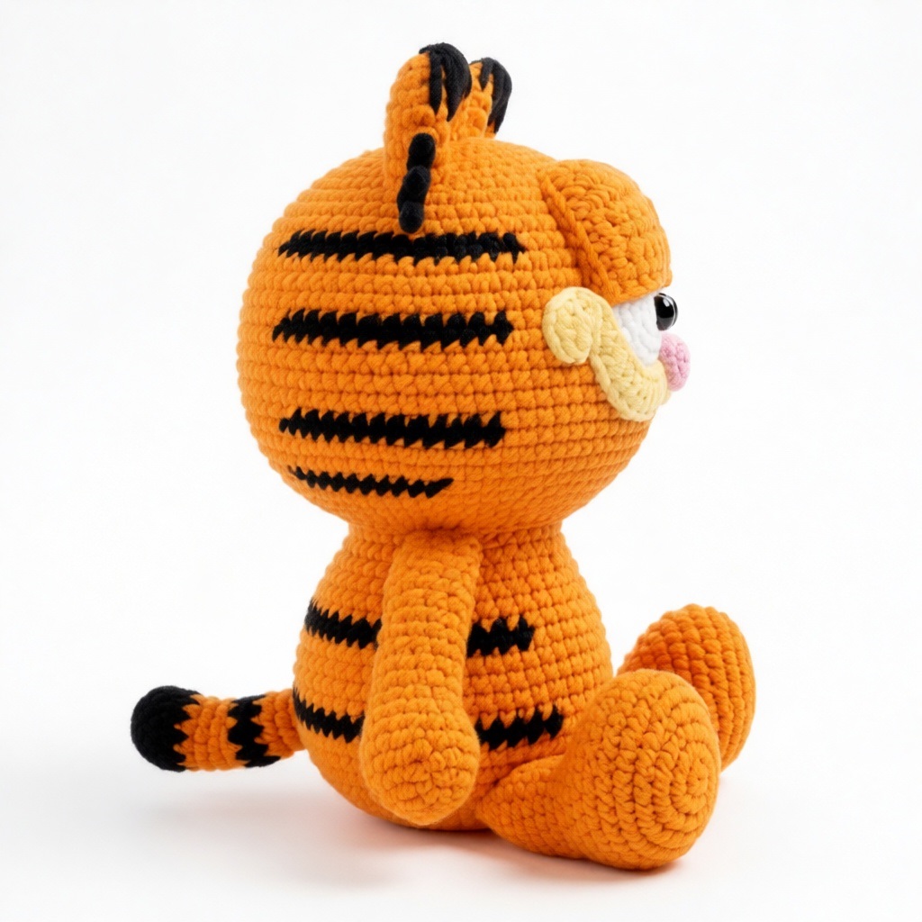 Garfield amigurumi right side
